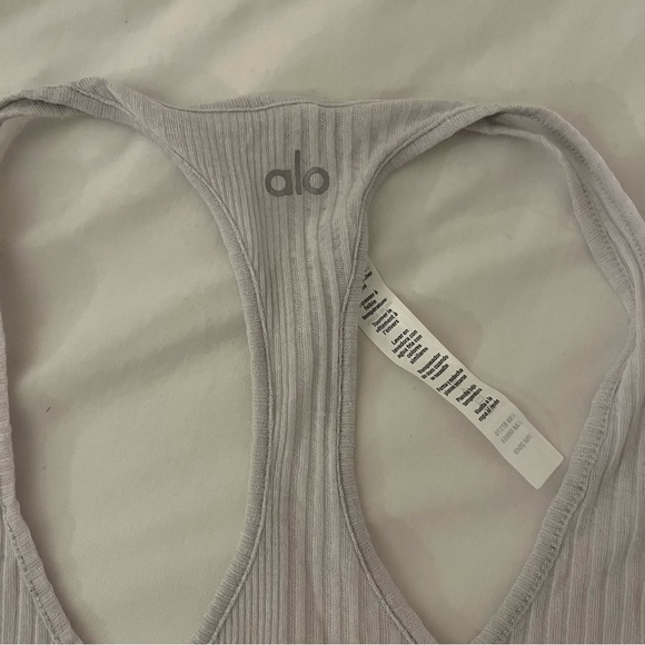 New Alo Muscle Ribbed Tank Heather Gray Small $55 - Picture 4 of 4